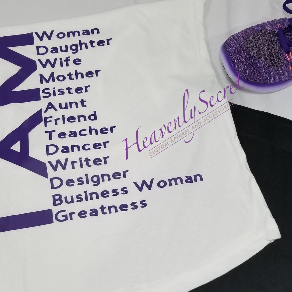 Womens "I AM" Resume Shirt